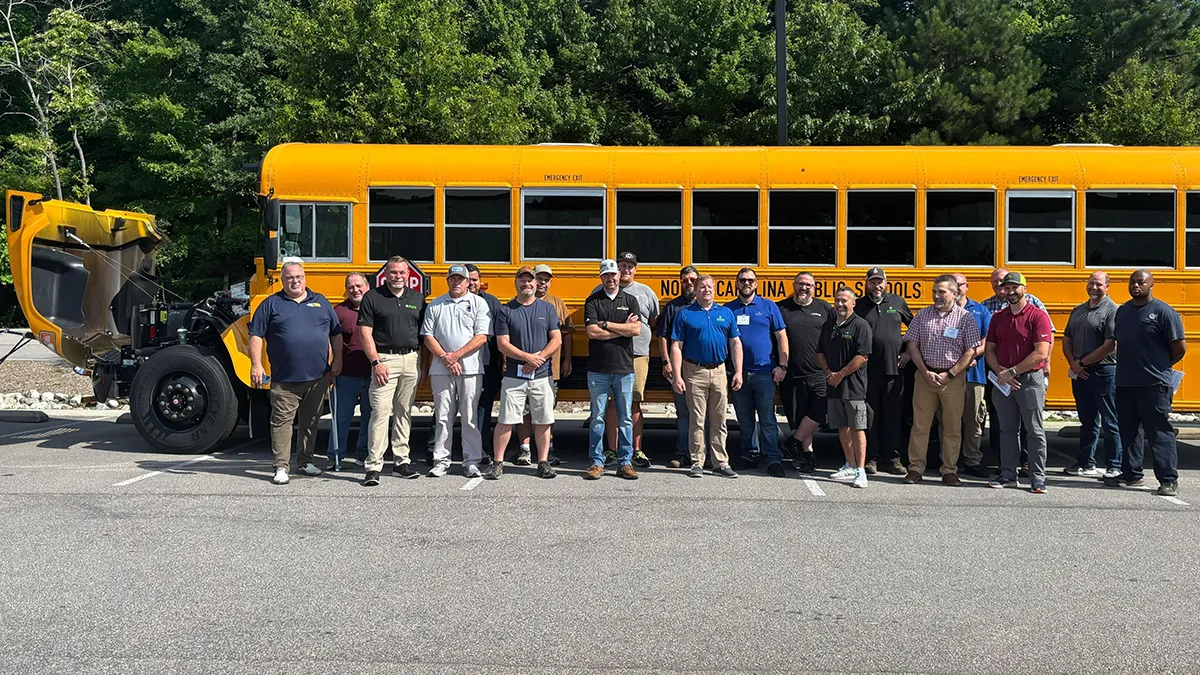 Wake Tech instructors and others learned about propane-powered autogas vehicles, including school buses, during a two-day program so they can teach students how to maintain and repair them.