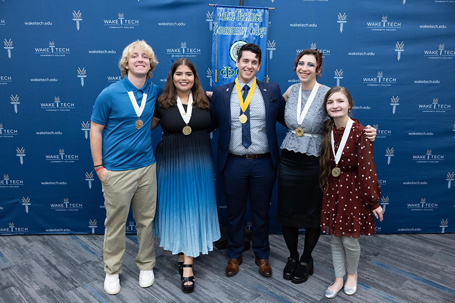 Wake Tech's Phi Theta Kappa chapter inducts new members.