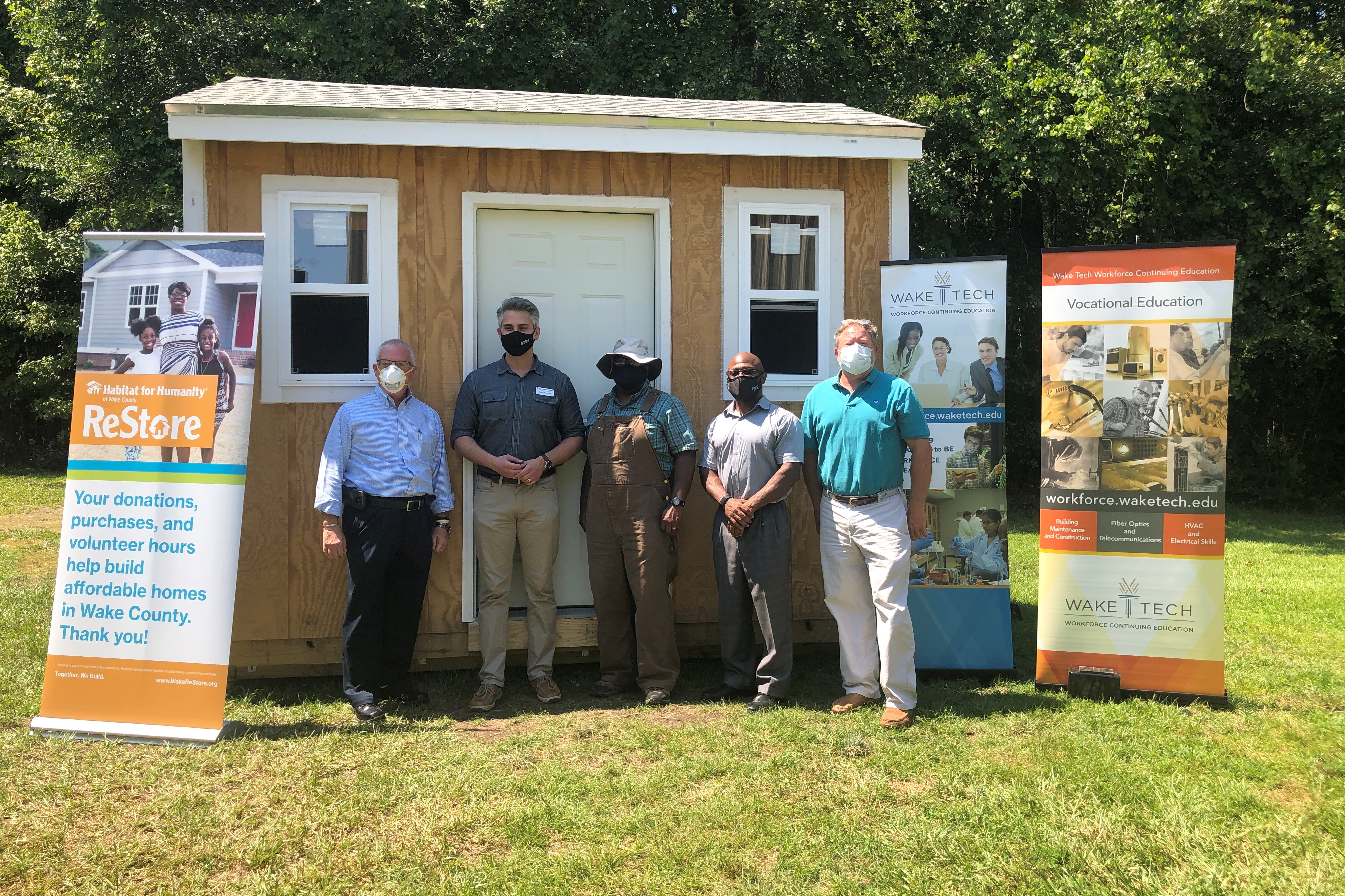 Wake Tech Carpentry Students Donate Storage Shed to Habitat for Humanity