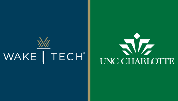  Wake Tech and UNC Charlotte Announce New Academic Partnership