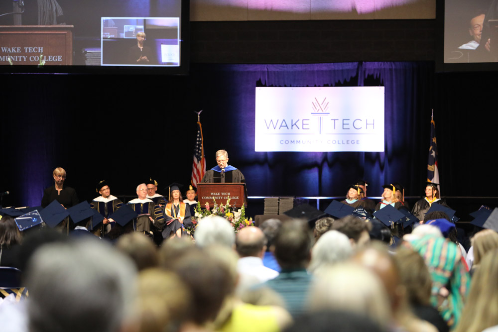 More than 1,600 students graduated today at Wake Tech’s Spring Commencement exercises.