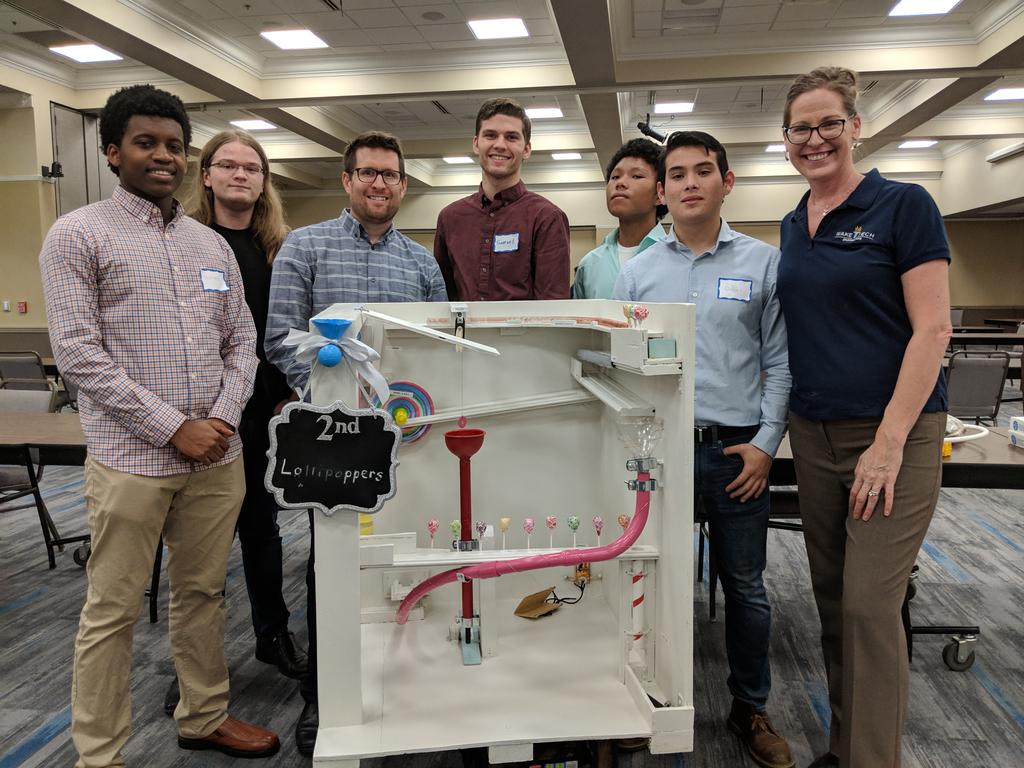 Engineering Student Teams Create Rube Goldberg Machines to Make the Simple Complex