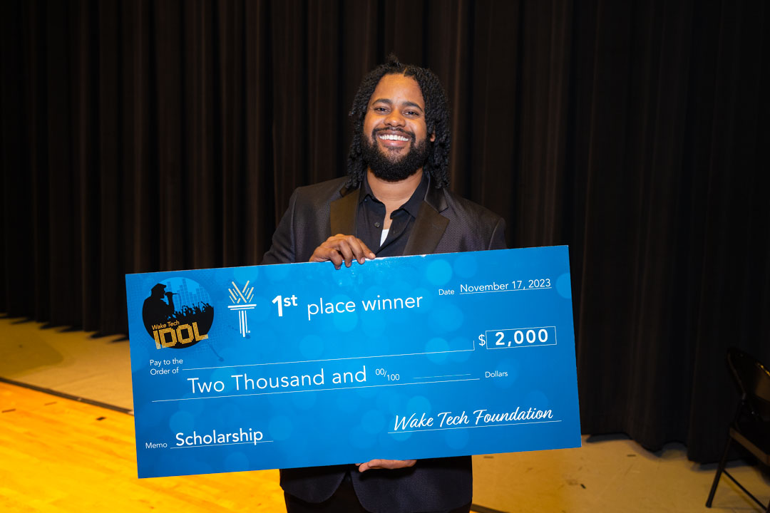 Quinton Taylor, Wake Tech Idol Winner
