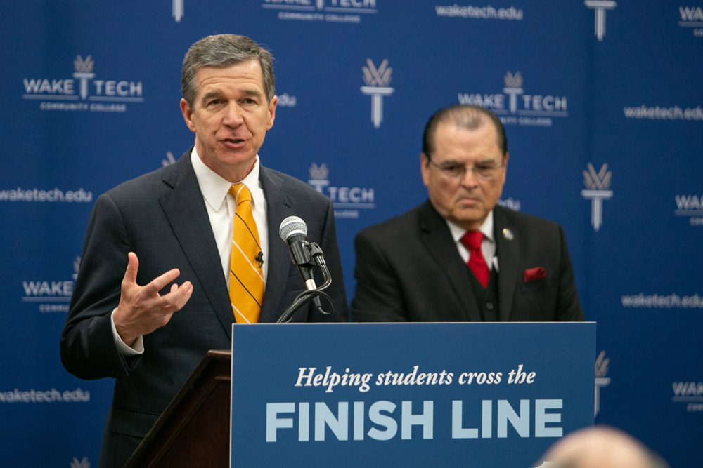 NC Governor Highlights Community College Completion at Southern Wake Campus 