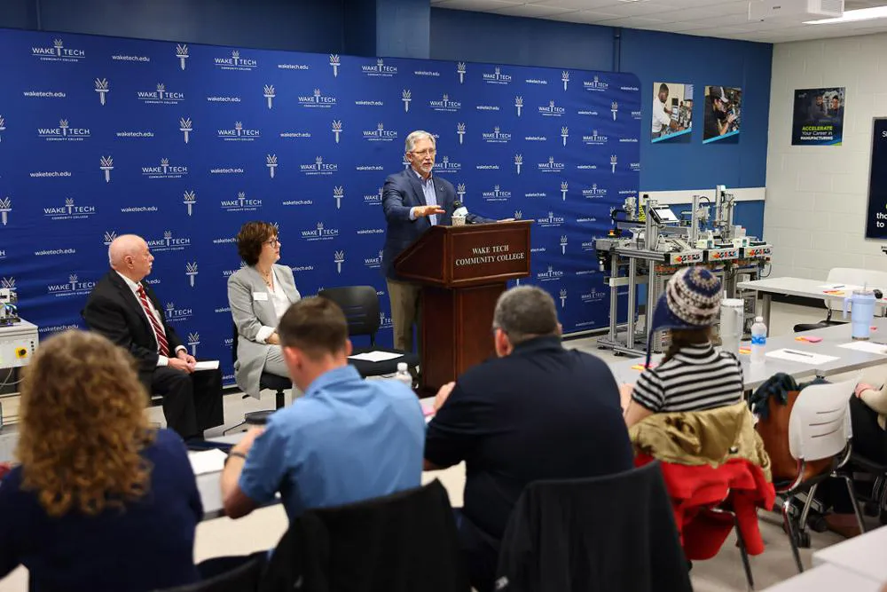 Wake Tech is part of an effort to increase the talent pipeline for U.S. manufacturing industries.