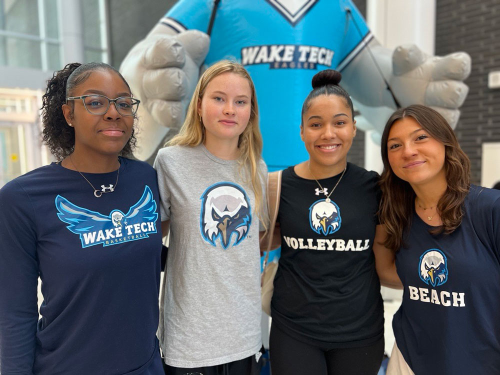 Wake Tech students and staff show off Scott Northern Wake Campus during the college's Open House.