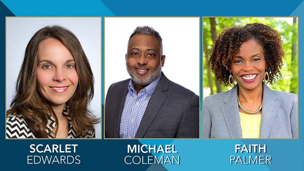 Composite image of Scarlet Edwards, Michael Coleman and Faith Palmer