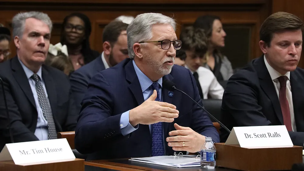 Image of Wake Tech President Dr. Scott Ralls testifying before a U.S. House Committee