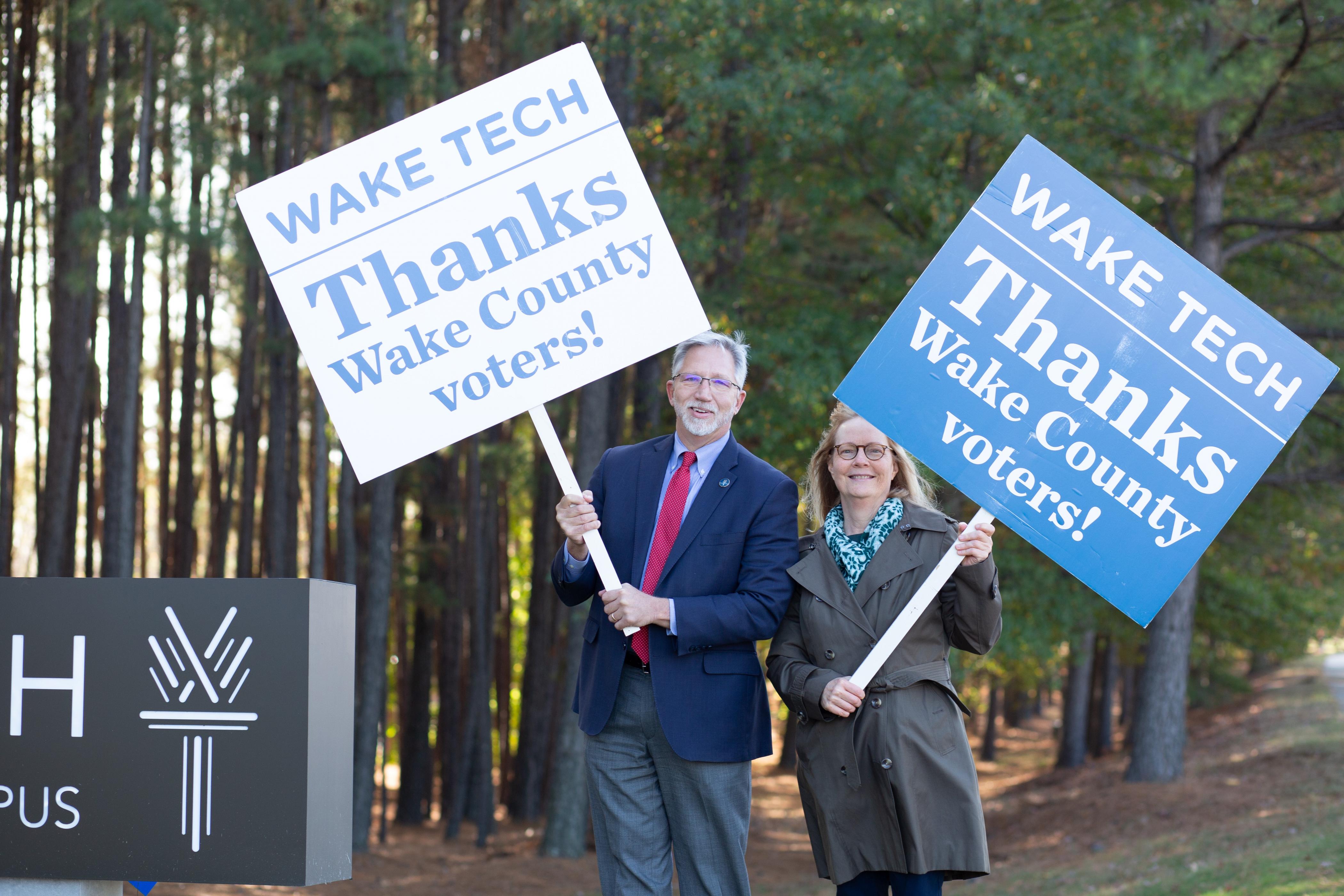 Wake Tech Thanks Wake County Voters for Generous Show of Support