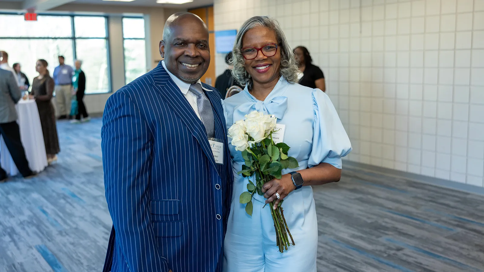 Excellence in Adjunct Teaching winner Lora Coleman Alexander with her husband