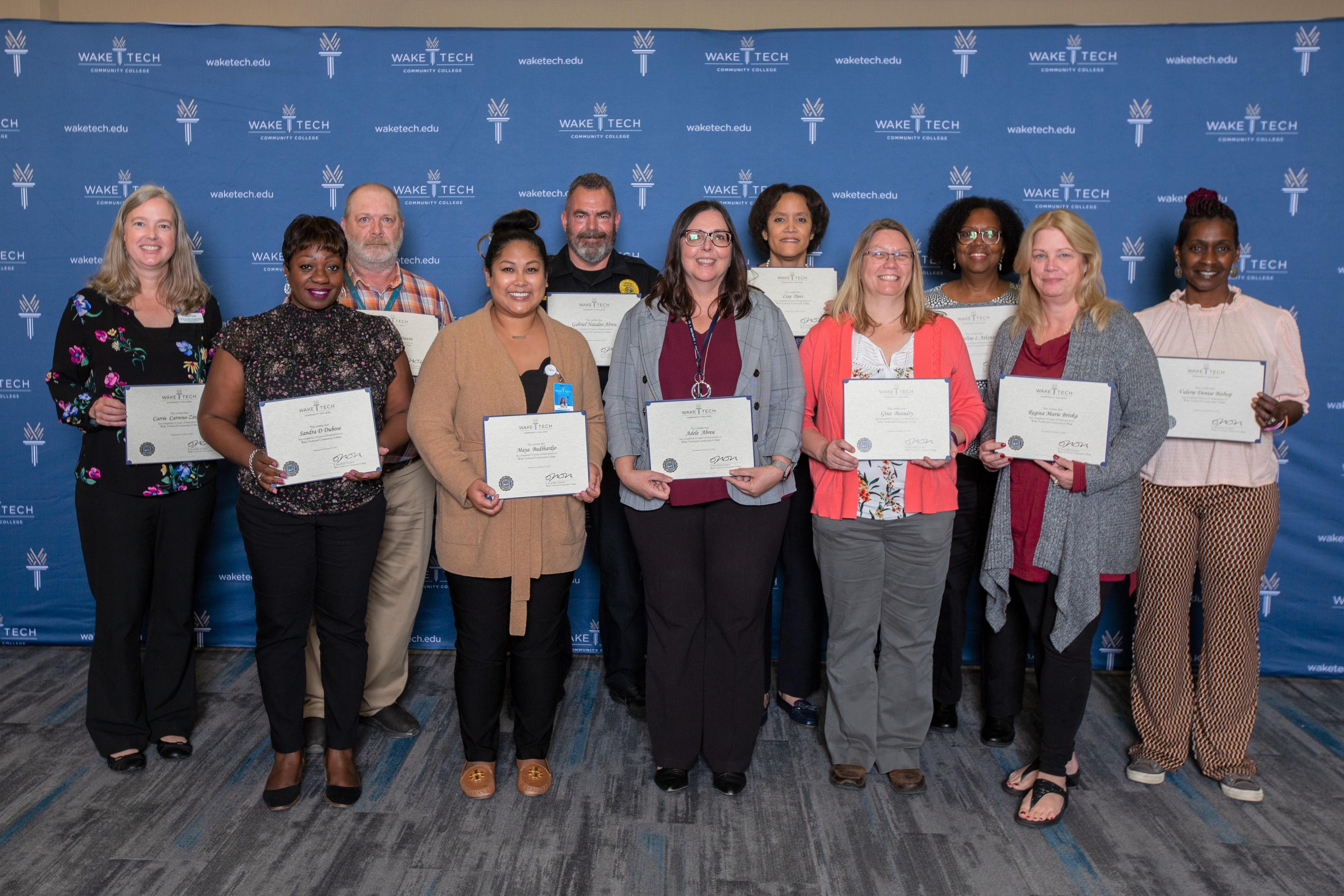 College Recognizes Employees and Volunteers for Service 