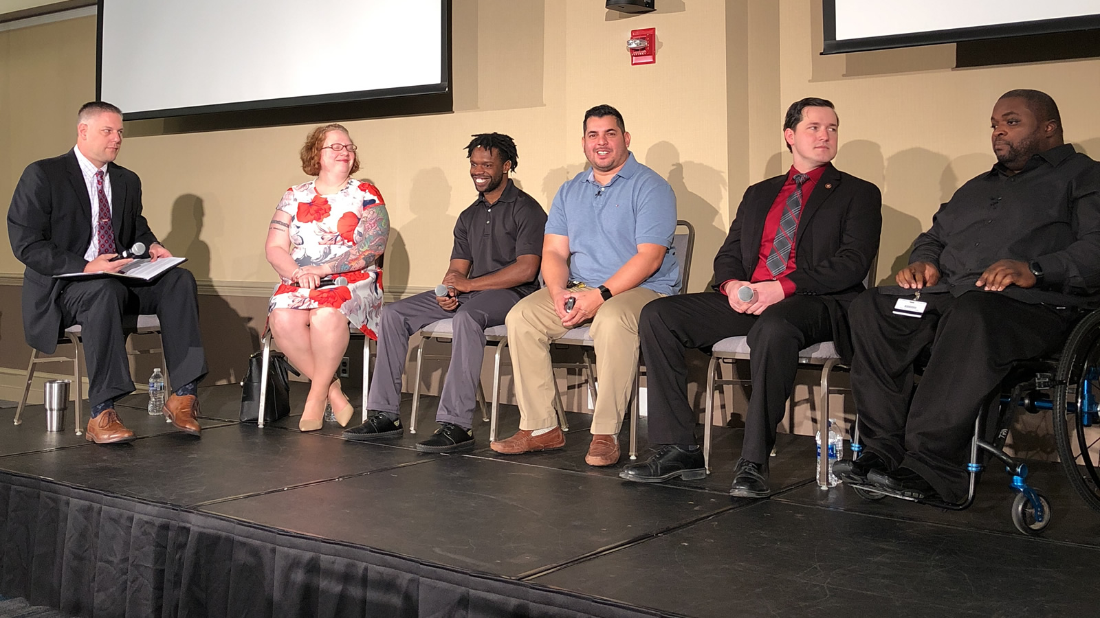 Student veterans served as panelists at Vet's Coffee