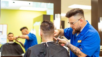 Barbering program at Wake Tech