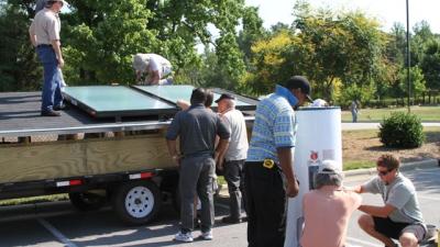 Wake Tech Students Learn to Install Solar Panels