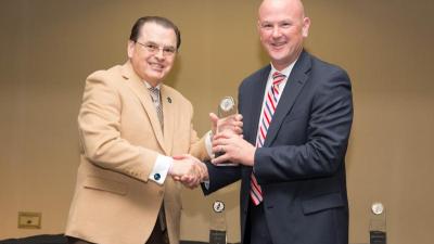 Dr. Stephen Scott, Wake Tech President; Judge Paul Gessner, NC Superior Court