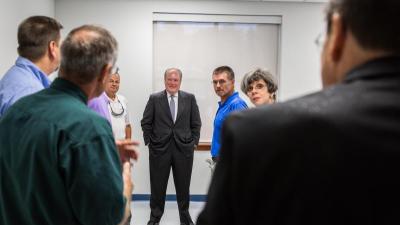 U.S Representative George Holding Visits Wake Tech