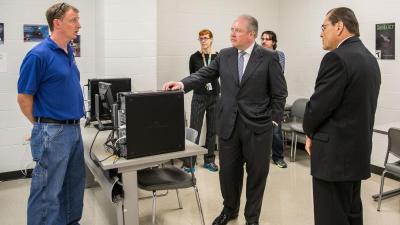 U.S Representative George Holding Visits Wake Tech
