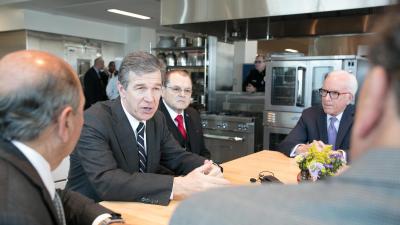 NC Governor Highlights Workforce Training at Northern Wake Campus