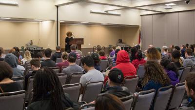 NC Poet Laureate Jaki Shelton Green Visits Southern Wake Campus