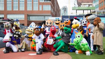 Talon joined mascots from across the state in celebrating Wool E. Bull’s birthday.