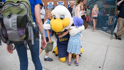 Talon joined mascots from across the state in celebrating Wool E. Bull’s birthday.