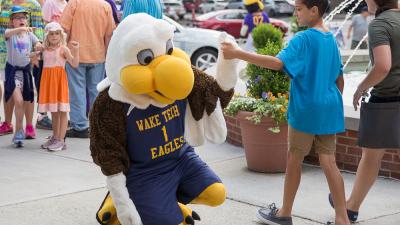 Talon joined mascots from across the state in celebrating Wool E. Bull’s birthday.