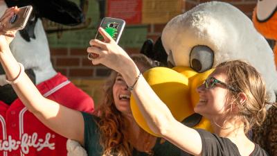 Talon joined mascots from across the state in celebrating Wool E. Bull’s birthday.