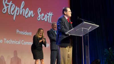 Dr. Scott received the honor because of his dedication to student success.
