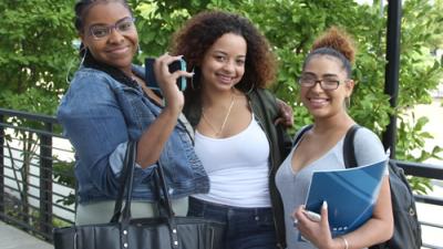 Dr Stephen C. Scott greets new students at the Northern Wake Campus