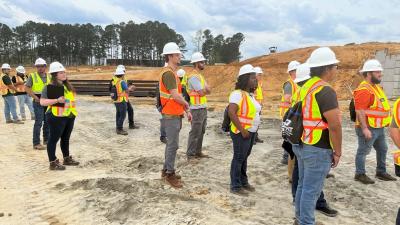 Students Learn about Career Opportunities in Road Construction