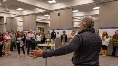 Mentor Melida Gibbs with intern Emma Allred, research: "Comparing Aquatic Biodiversity and Water Quality in Urban Retention Ponds and Natural Creeks"