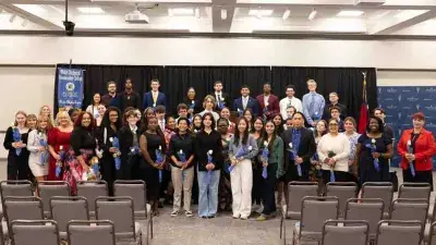 Wake Tech's chapter of the Phi Theta Kappa honor society inducted 112 new members during a ceremony.