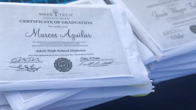 Ivion Davis Receives Adult High School Diploma