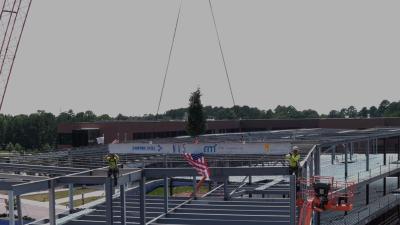 Wake Tech Holds Virtual Topping-Out Ceremony for New Building on RTP Campus 