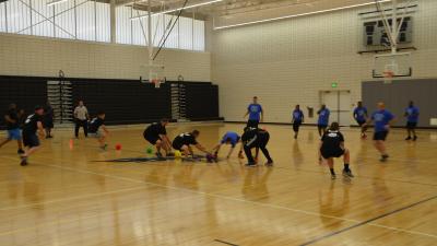 Campus Police Officers Host Dodgeball Competition