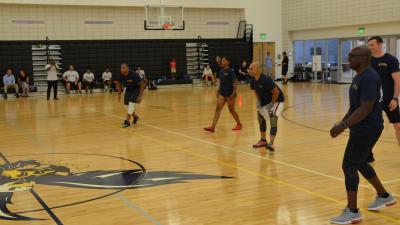 Campus Police Officers Host Dodgeball Competition