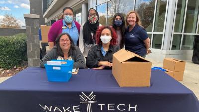 Wake Tech Students Receive Free Produce Boxes