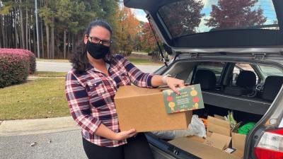 Wake Tech Students Receive Free Produce Boxes
