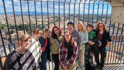 Wake Tech students visit Rome during a Study Abroad trip.