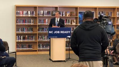 Governor Cooper Unveils Jobs Plan at Vernon Malone College and Career Academy