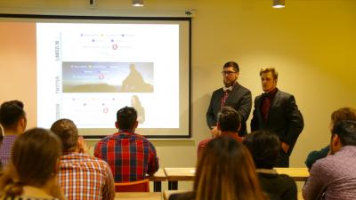 Graphic Design Students Pitch Branding Concepts to Real-Life Business Clients