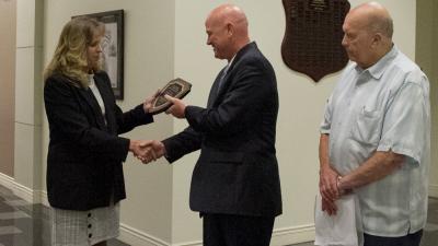 Judge Paul Gessner Inducted into Wall of Fame at Wake Tech