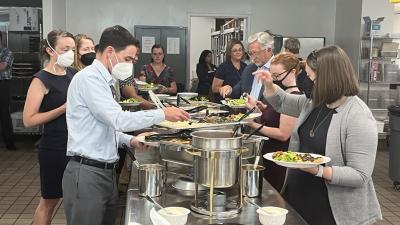 College Welcomes Guests from the White House