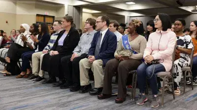 Wake Tech inducted 89 students into Phi Theta Kappa, the international academic honor society for students at two-year colleges.