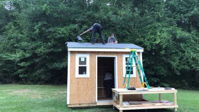 Wake Tech Carpentry Students Donate Storage Shed to Habitat for Humanity