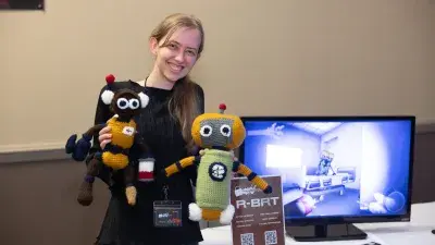 Wake Tech students show off their original video games at the Simulation and Game Development annual student showcase.