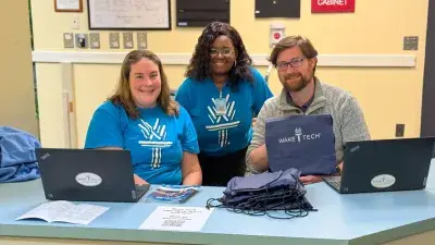 Wake Tech staff prepare to meet prospective students and others at the annual Fall Open House.