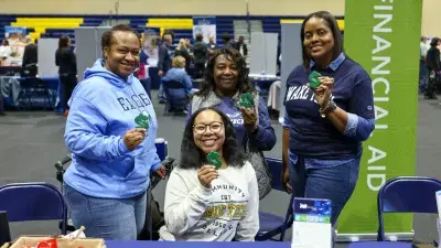 Wake Tech staff prepare to meet prospective students and others at the annual Fall Open House.