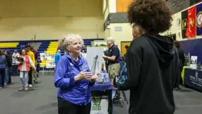 Wake Tech staff prepare to meet prospective students and others at the annual Fall Open House.