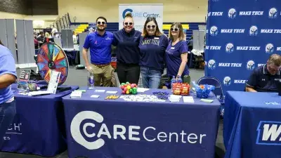 Wake Tech staff prepare to meet prospective students and others at the annual Fall Open House.